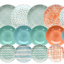 Load image into Gallery viewer, Louise Agua Dinner Set 18 pcs
